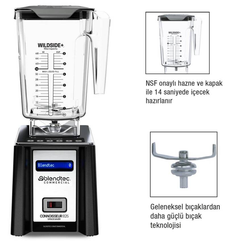 Blendtec CONNOISSUER 825 - SPACESAVER Bar Blender - 2
