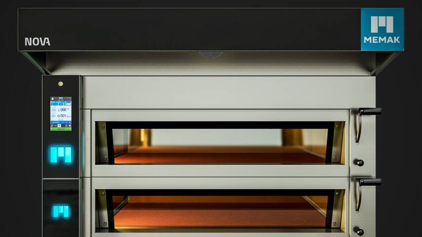 Memak Nova128-3 Taş Tabanlı Fırın, Buharlı, Mayalama Kabinli, 3 Katlı, 4+4+4=12 Tavalı 40x60 cm Kapasiteli, Elektrikli - 2