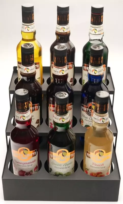 VNX ORG-27-B, 9 Bölmeli Üç Sıra Sos ve Şurupluk Standı - 2